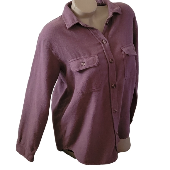 American Eagle Outfitters Purple Button Down Shirt M - Picture 3 of 9